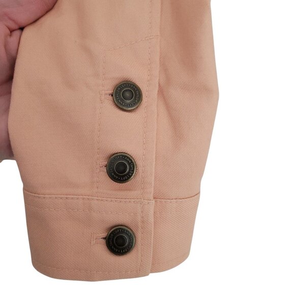 Ann Taylor Loft 3 Button Lightweight Jacket Womens Size 4 Peach Pockets - Picture 7 of 12
